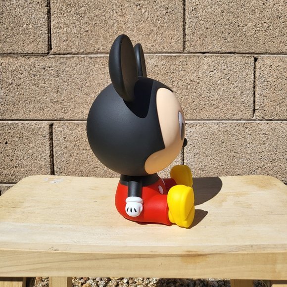 Disney Baby Mickey Mouse Sitting PVC Figural Coin Bank 8in. - Picture 6 of 6